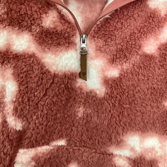 LIV Winter Sherpa Quarter Zip Pullover Withered Rose Small - Picture 6 of 6